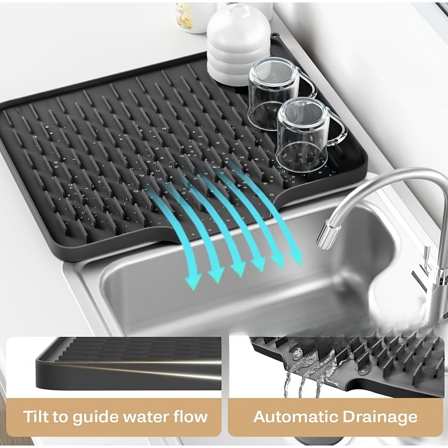 AquaGuard – Smart Kitchen Drying Mat