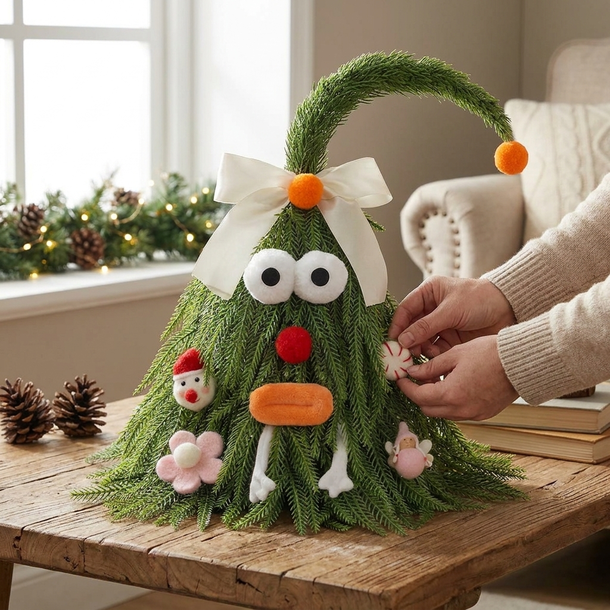 Festive Charm Miniature Christmas Tree for Your Tabletop