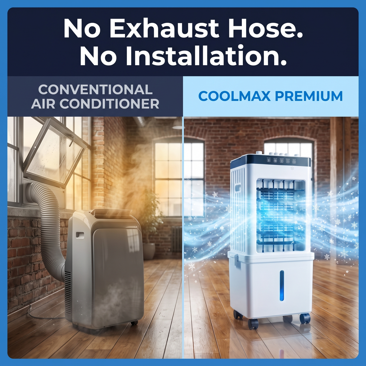 BreezeMaster Portable Air Cooler – Effortless Comfort Anywhere