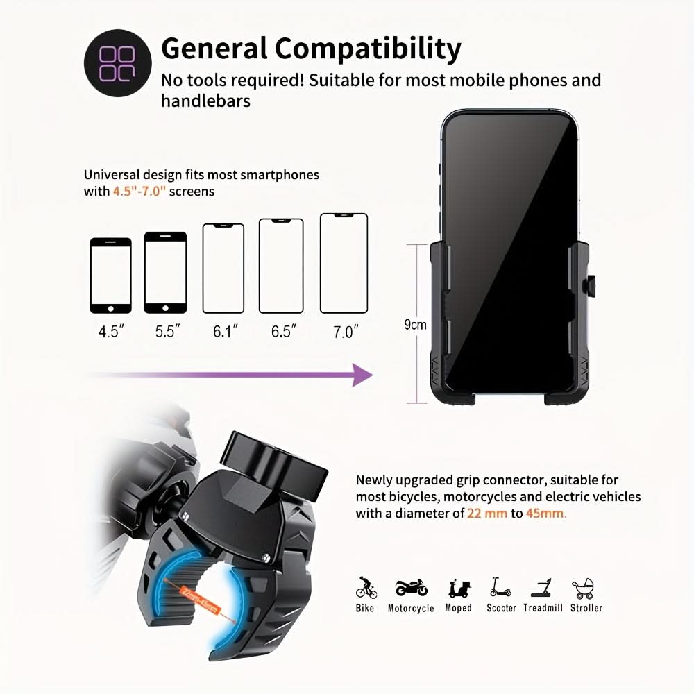 SecureView – 360-Degree Bike Phone Mount