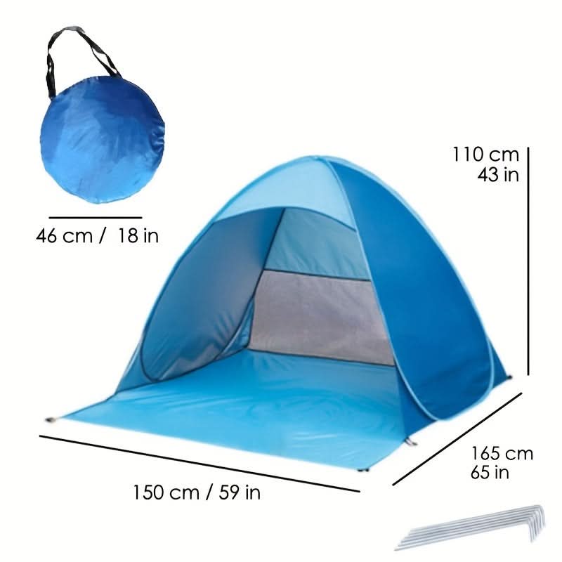 Quick-Set Outdoor Sunshade Tent for Beach and Parks