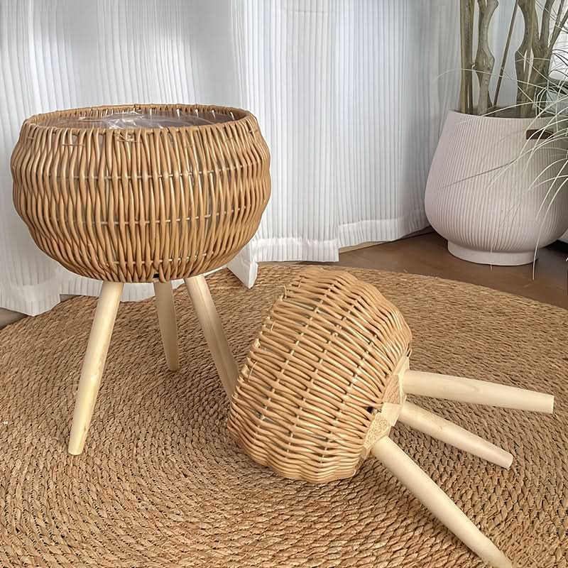 EcoChic Woven Planter Set for Indoor Plant Elegance