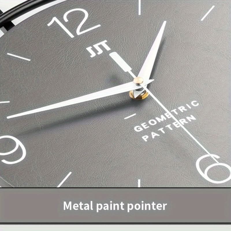 Tranquil Timekeeper - Minimalist Wall Clock with Iron Frame