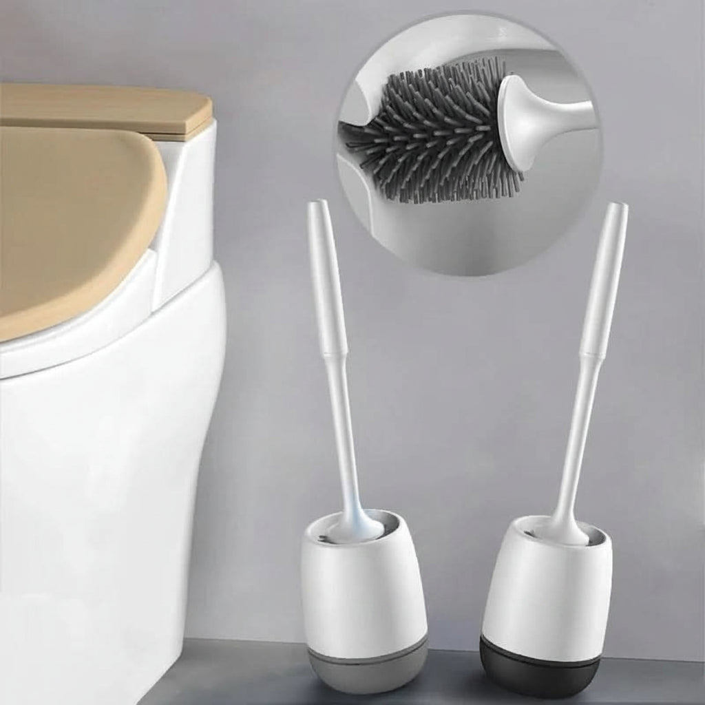 PureClean Silicone Toilet Cleaning Brush Set