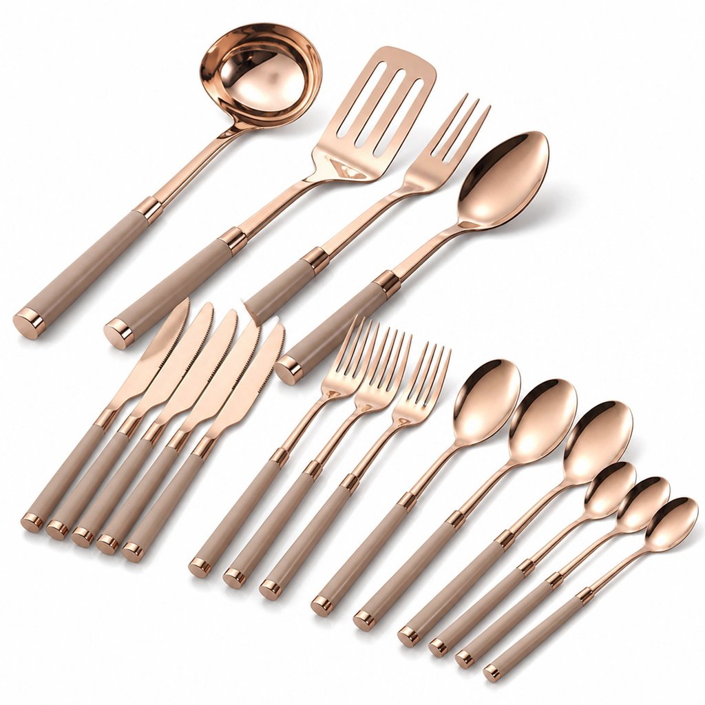 Polished Stainless Steel Cutlery & Tool Set (25/30-Piece)