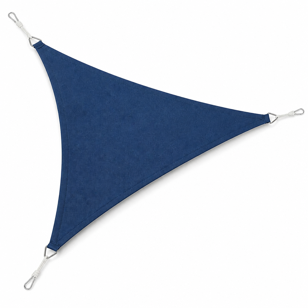 Triangular Polyester Shade Sail With Metal D-Rings
