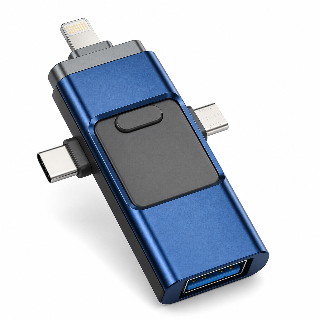4-in-1 Multi-Connector USB Flash Drive