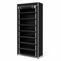 Space-Saving Multi-Tier Tubular Shoe Organizer