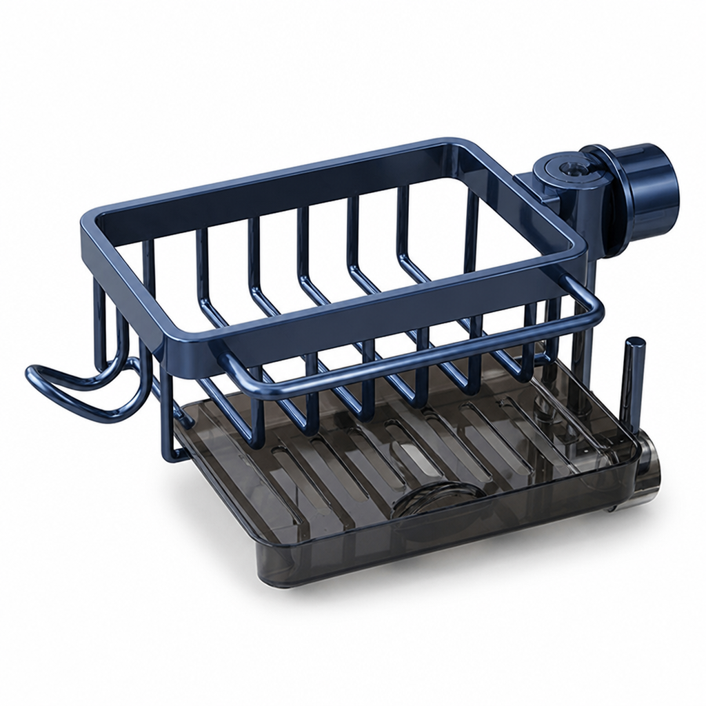 Quick-Draining Aluminum Over-Sink Organizer