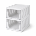 Stackable Clear Plastic Closet Organizer