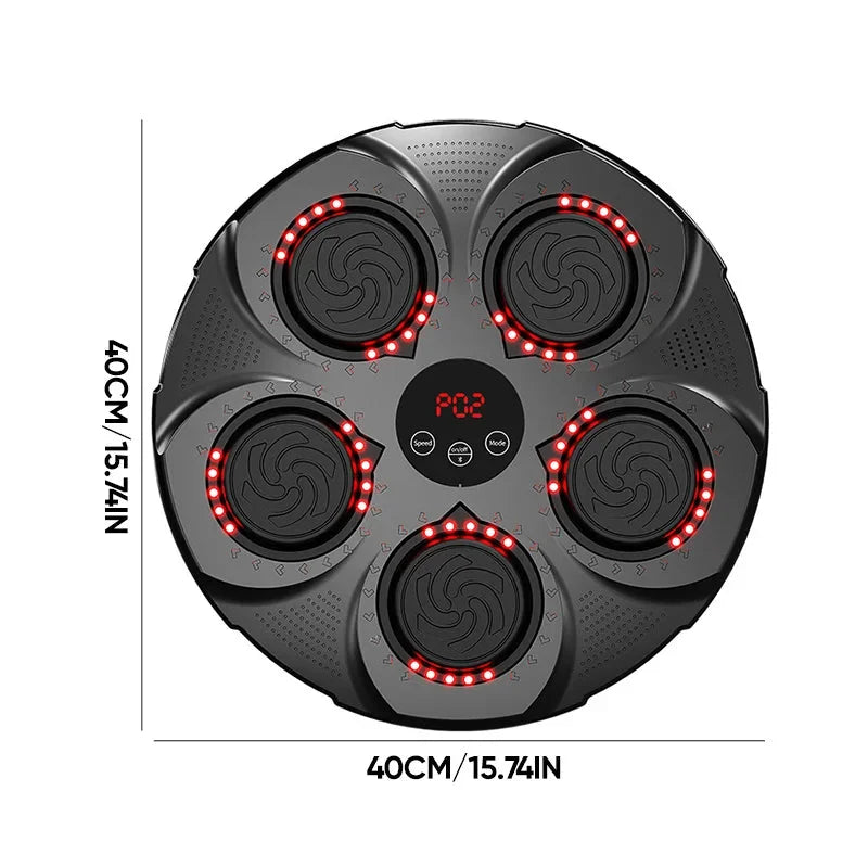 Wall-Mounted Rhythm Punching Trainer | Family Fitness Fun