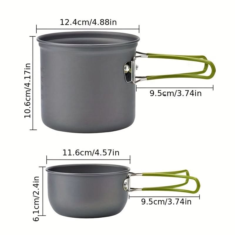 TrailBlazer – Lightweight Camping Cookware Set with Utensils