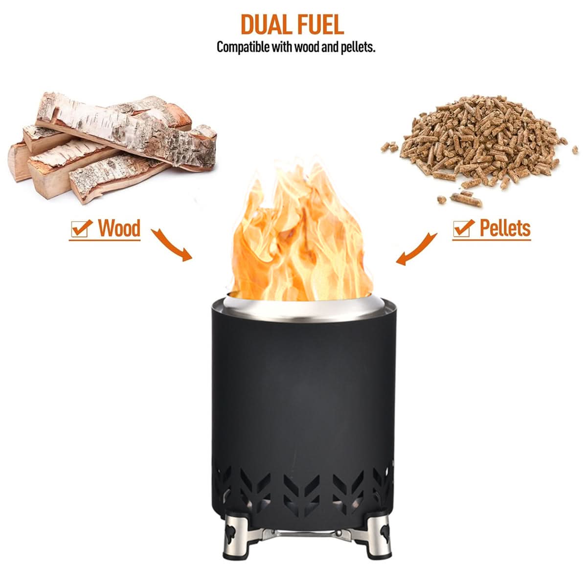 CozyGlow – Portable Outdoor Fire Bowl with Stability Stand
