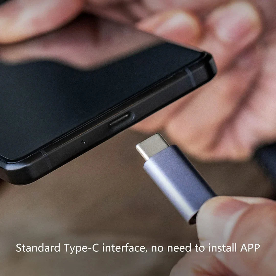 Compact Dual-Slot Type-C Memory Card Reader