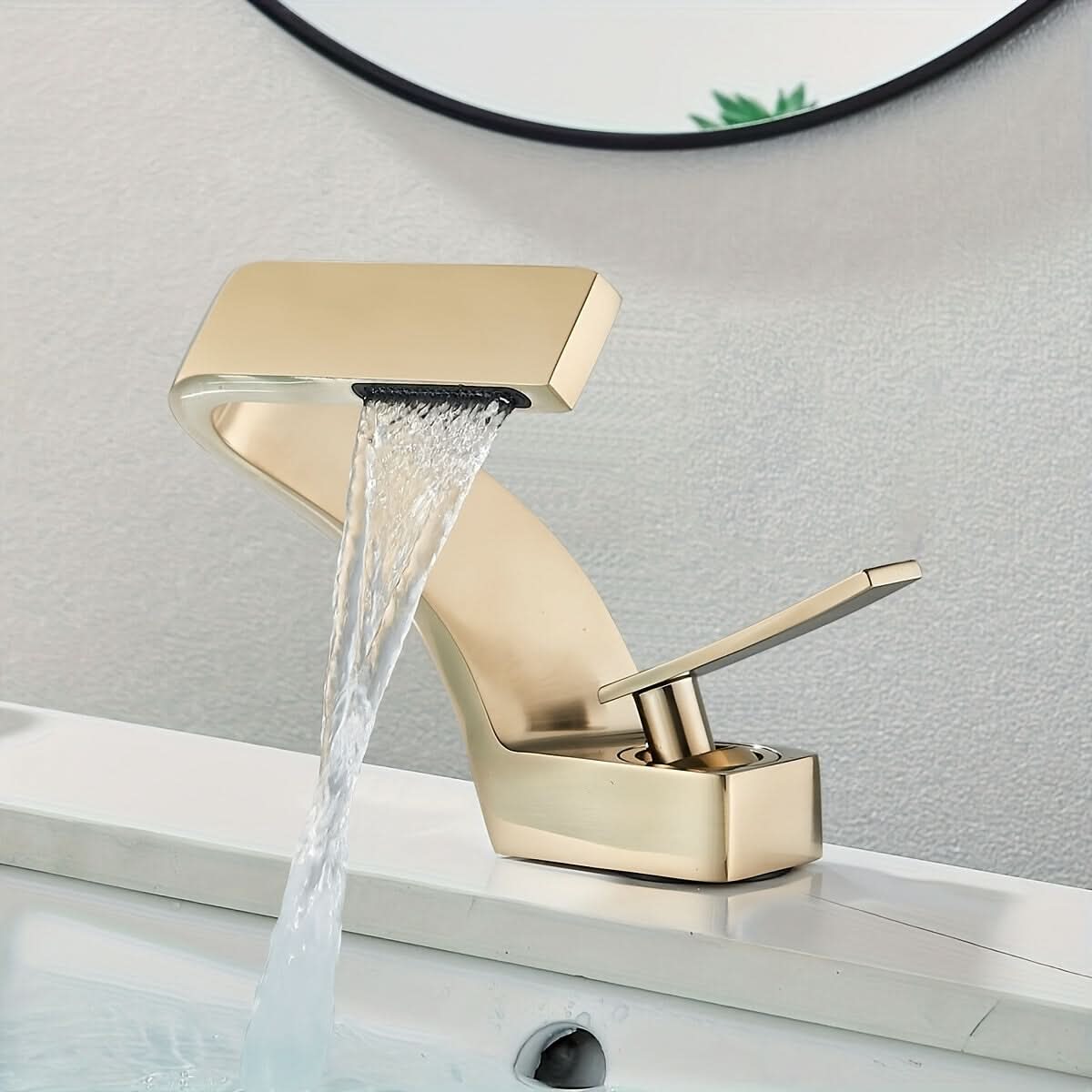 AquaVista - Elegant Waterfall Style Faucet for Bathrooms