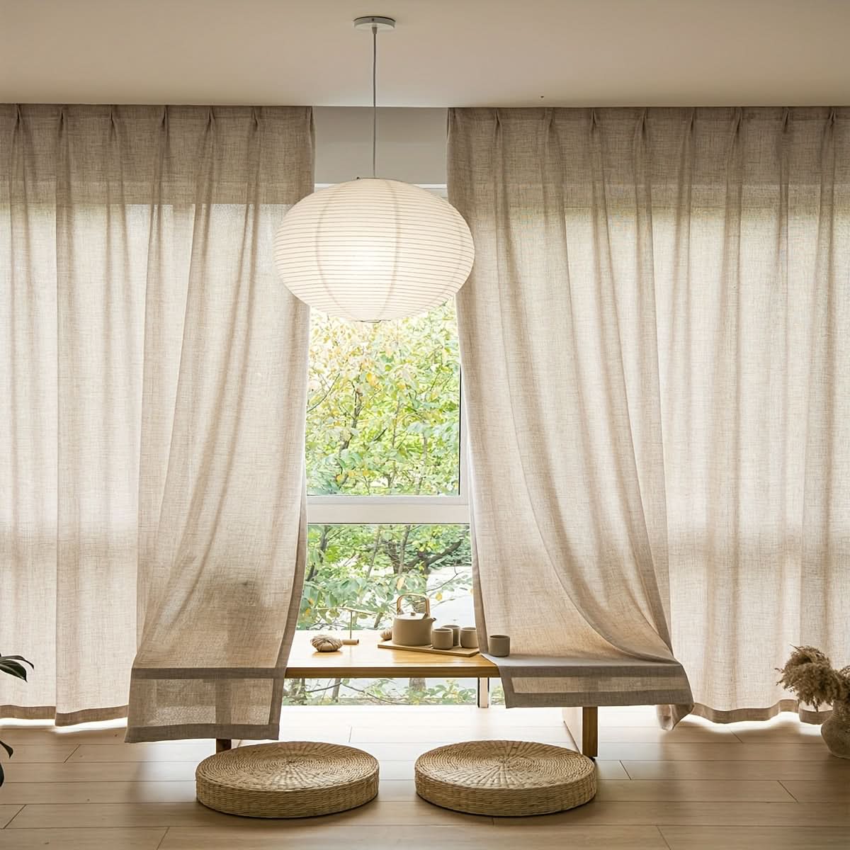 LuxeLoom – Elegant Sheer Curtains for Brightening Your Space