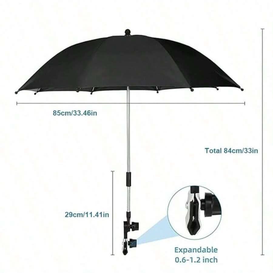 SunGuard Pro – Versatile Beach Chair Umbrella with 360° Flexibility