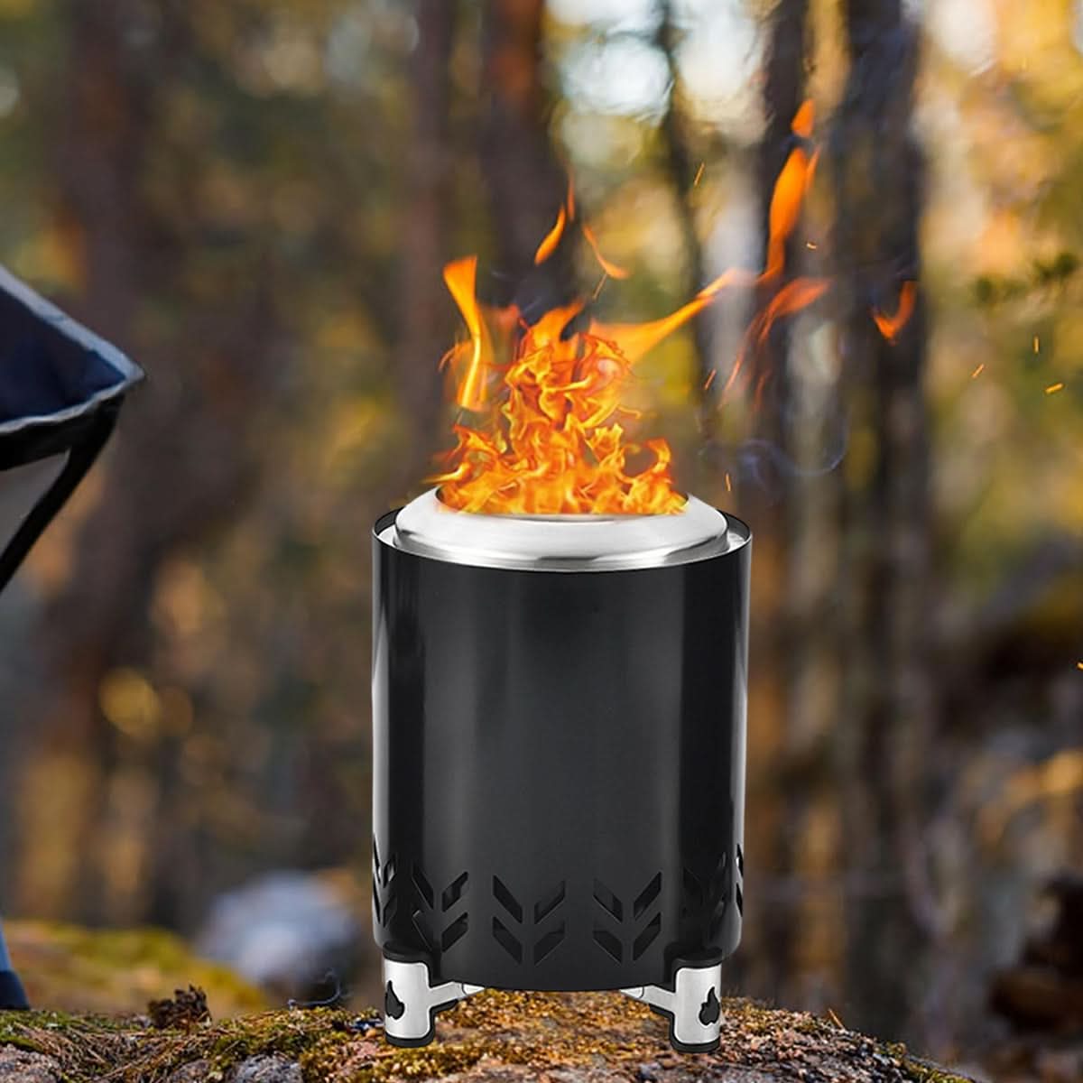 CozyGlow – Portable Outdoor Fire Bowl with Stability Stand