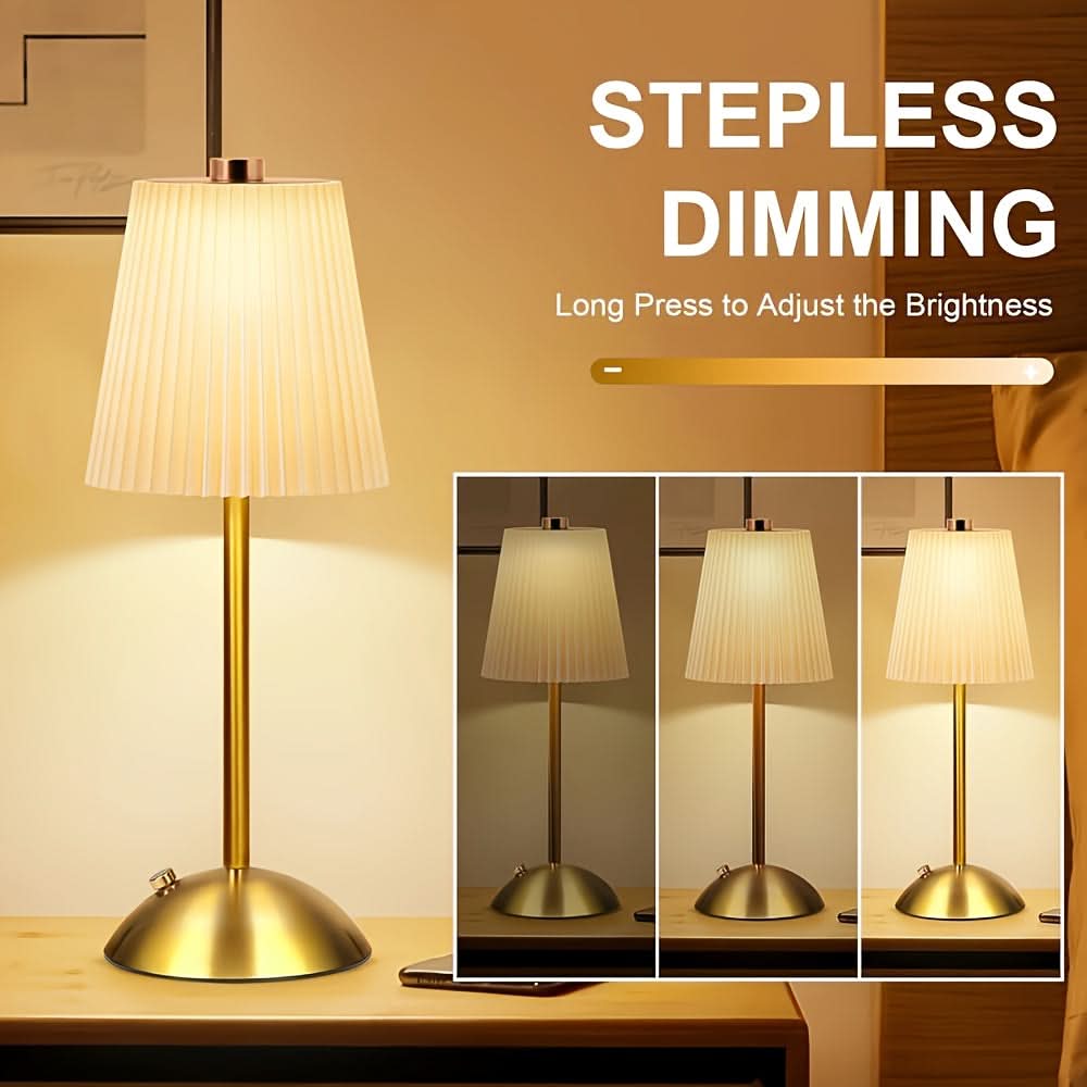 Versatile Rechargeable LED Table Lamp with Touch Control & 3 Lighting Options