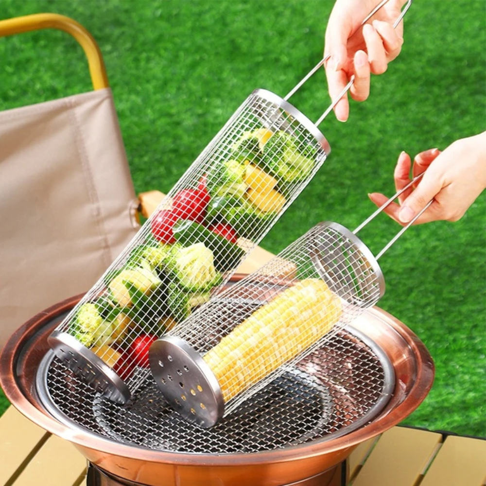 Premium Stainless Steel Grilling Basket for BBQ