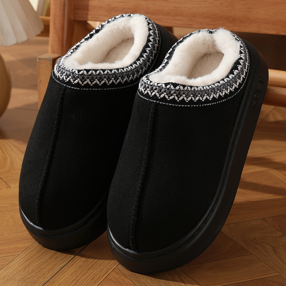 Cozy Chic Platform Slippers for Winter Comfort