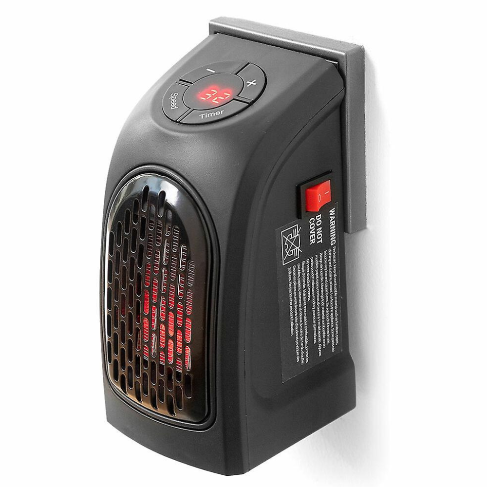 Compact Plug-In Electric Heater with Adjustable Thermostat