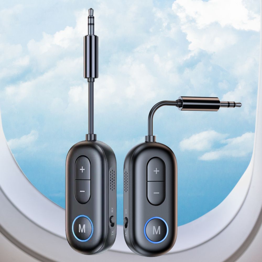 Versatile Bluetooth 5.4 Audio Adapter for Air Travel & Beyond