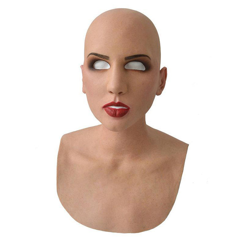 Lifelike Full-Face Latex Mask for Halloween & Cosplay Events