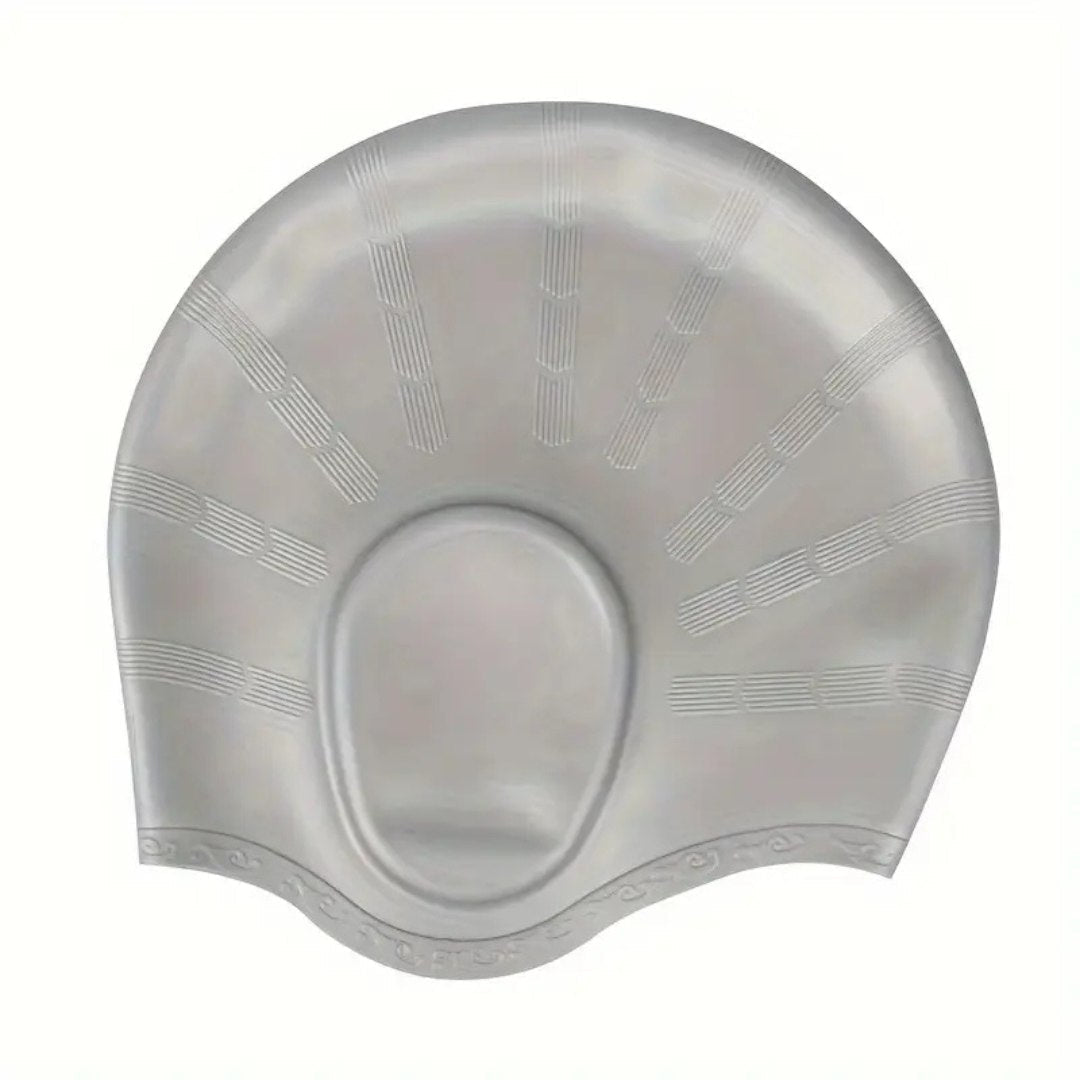 Premium Silicone Swim Cap with Ear Coverage – AquaGuard Design