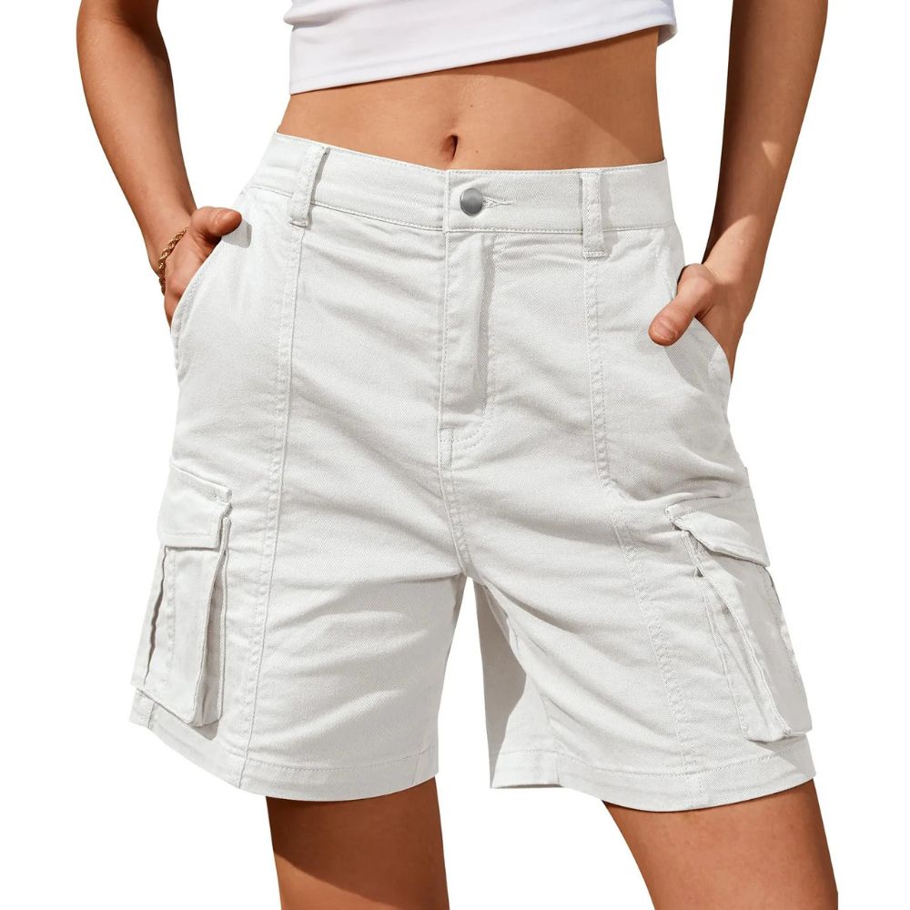 Women’s Lightweight Casual Cargo Shorts with Pockets