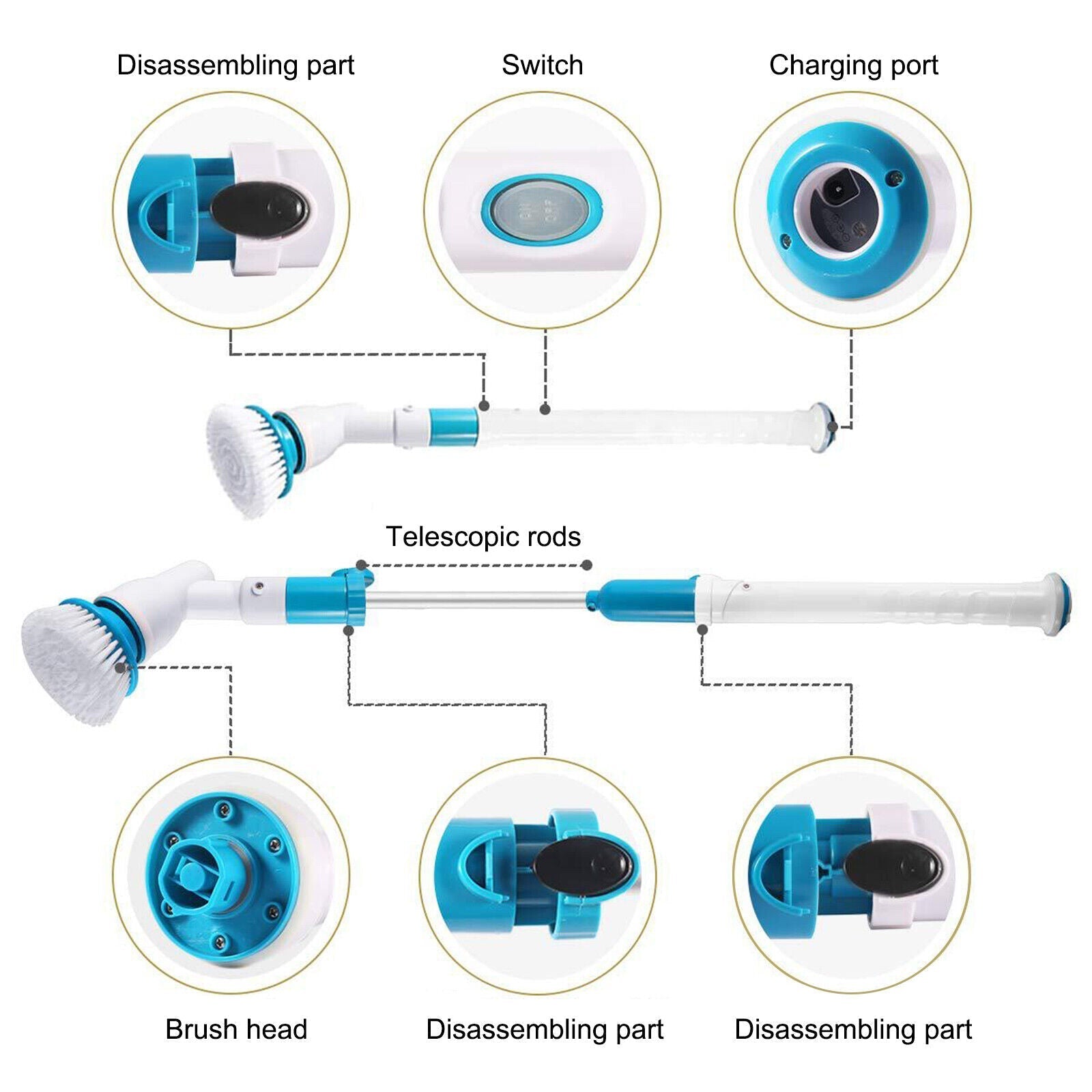 Cordless Power Scrubber for Effortless Cleaning
