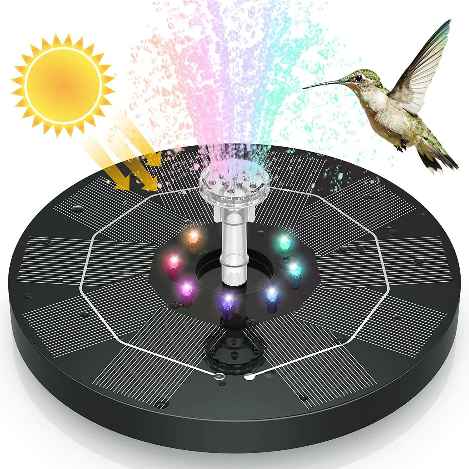 Solar-Powered Water Feature for Serene Gardens
