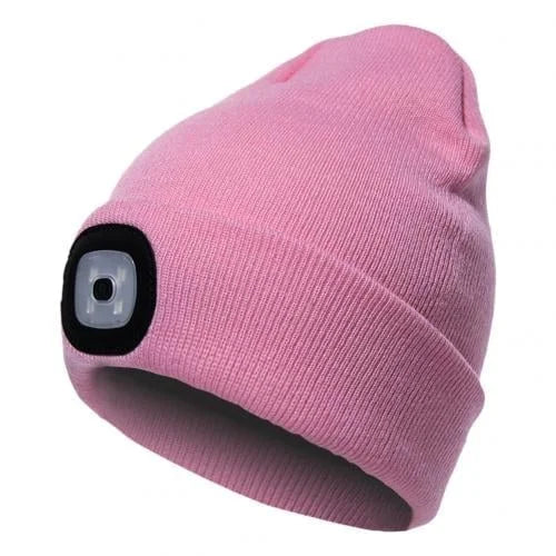 Warm Beanie with Built-in LED Light