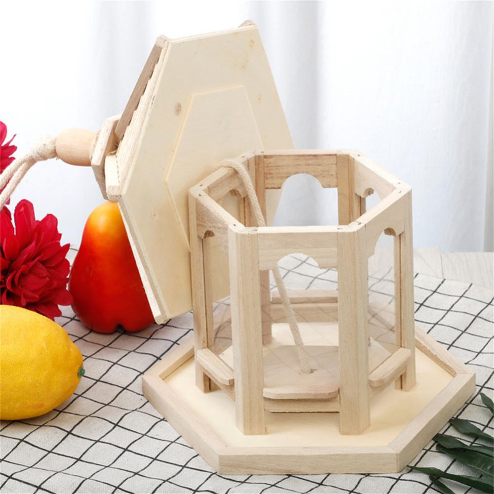 Charming Wooden Bird Feeder with Clear Viewing Panel