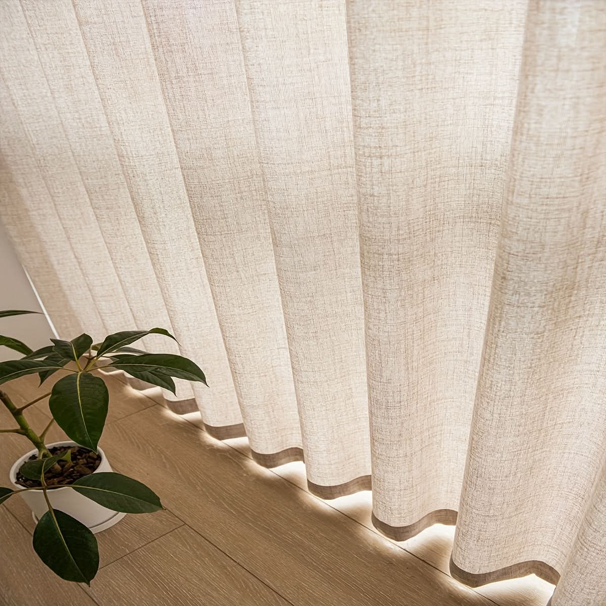 LuxeLoom – Elegant Sheer Curtains for Brightening Your Space