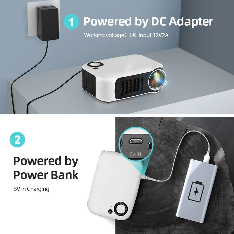 Compact HD Travel Projector for On-the-Go Entertainment