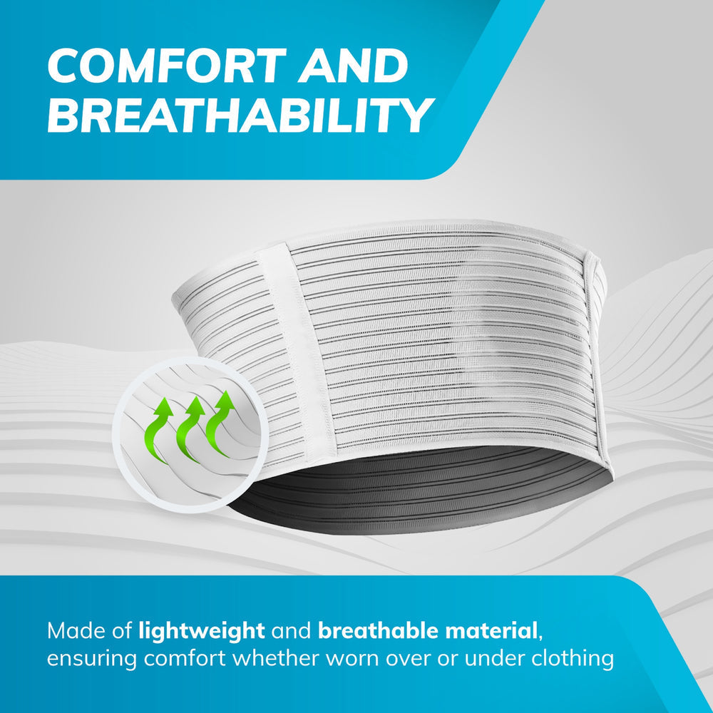 Comfort Fit Abdominal Support Belt with Adjustable Pad