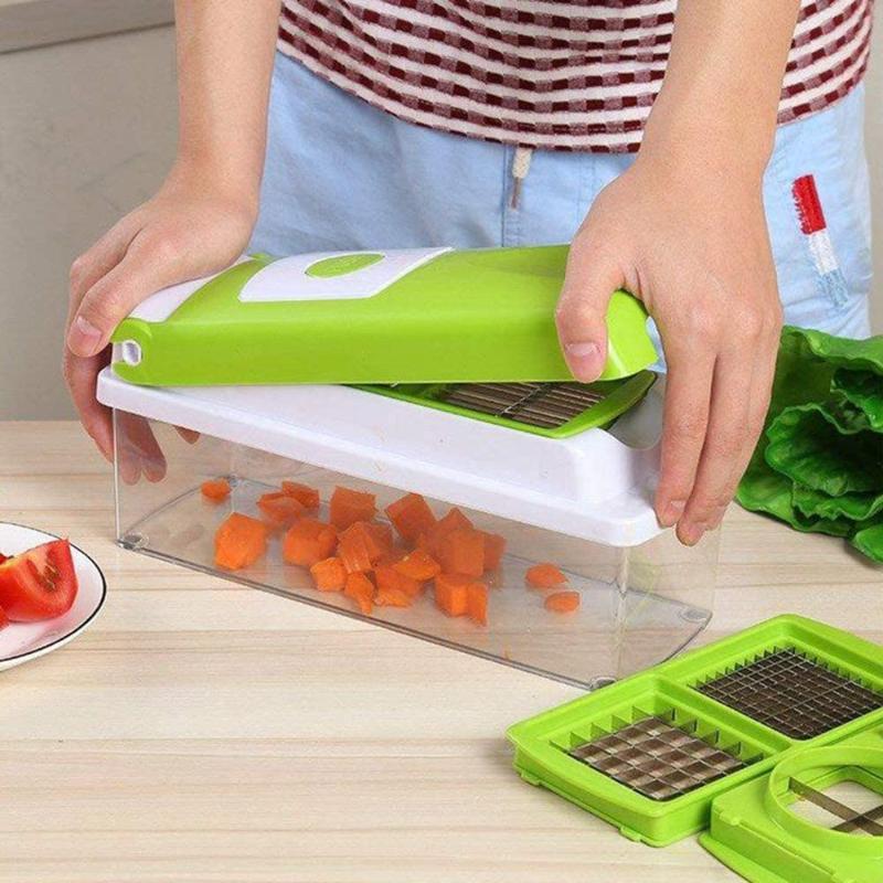Ultimate 12-in-1 Kitchen Vegetable Cutter with 8 Blades
