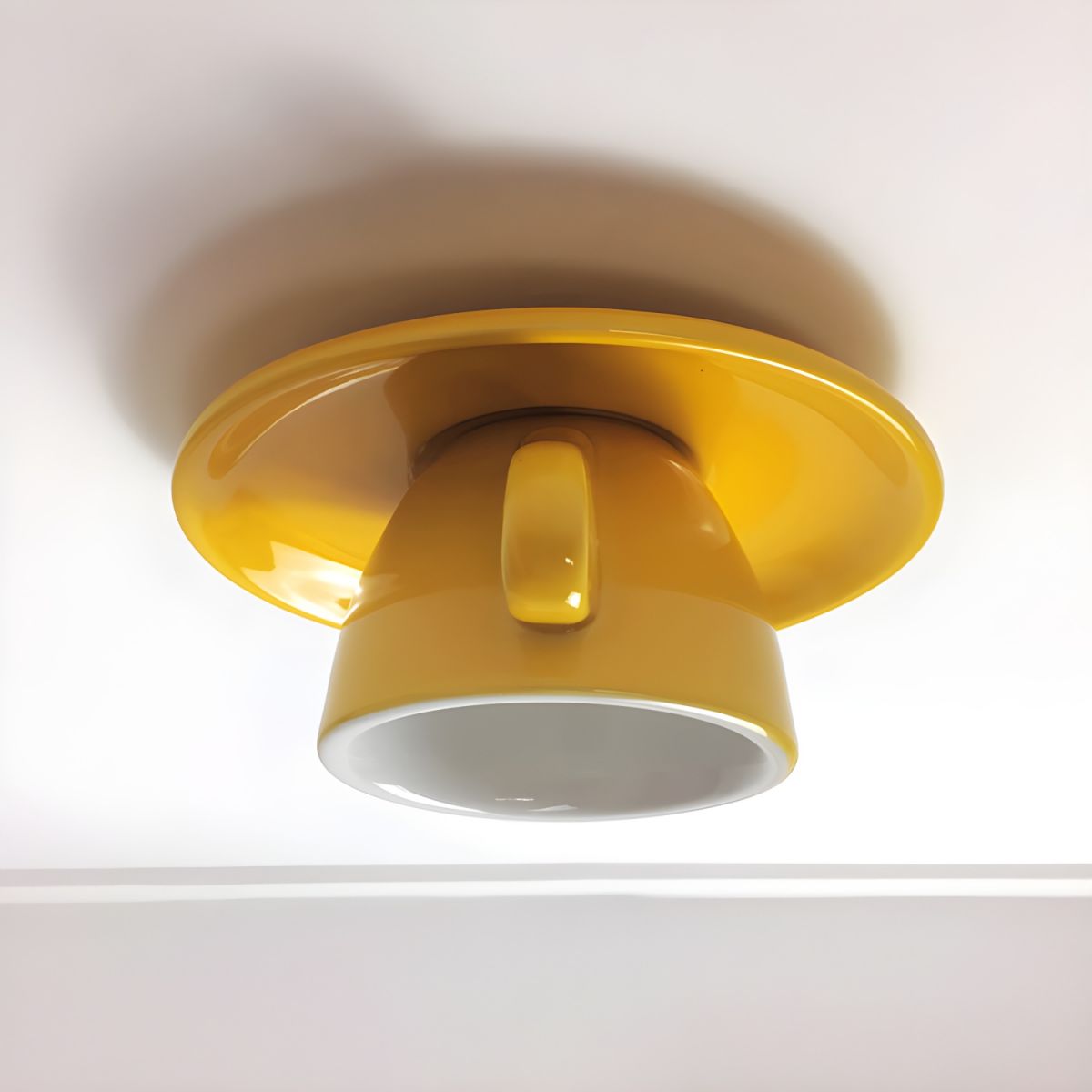 Morandi Coffee Cup Ceiling Fixture – Ceramic Design