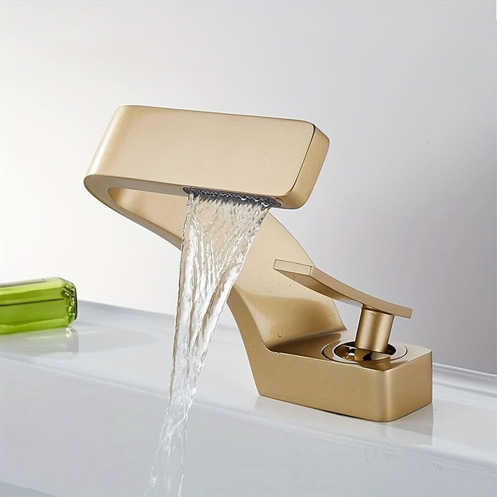 AquaVista - Elegant Waterfall Style Faucet for Bathrooms