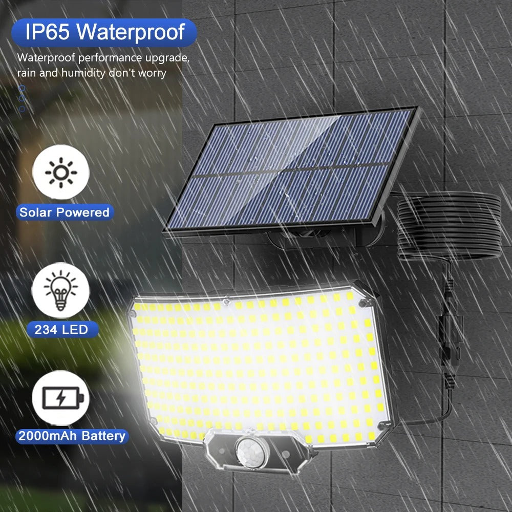 Smart Solar-Powered Security Flood Light System