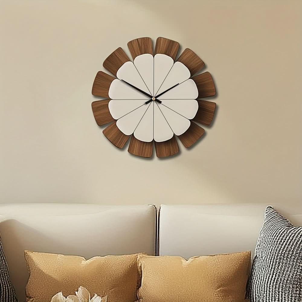 TimberCircle Battery-Powered Classic Wall Clock