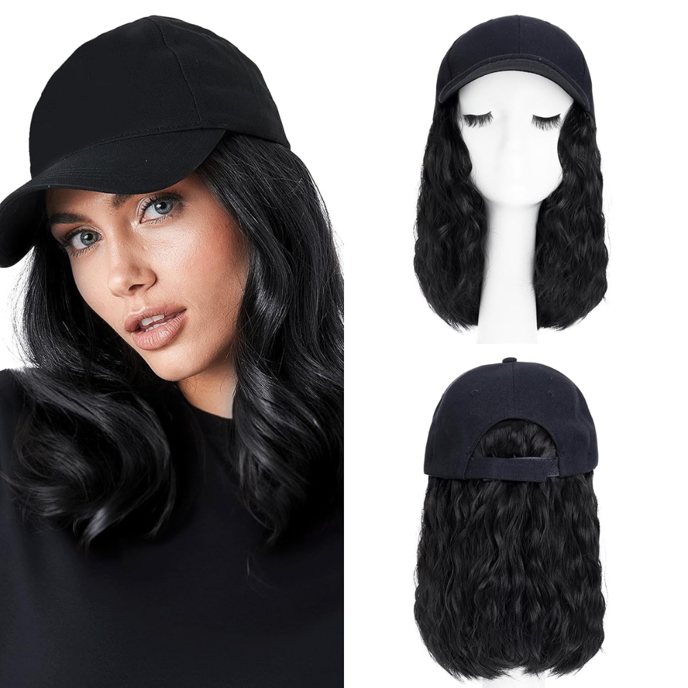 Stylish Flame-Resistant Wavy Hair Cap for Effortless Looks