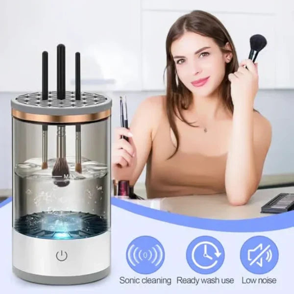 Effortless Makeup Brush Cleaning Device