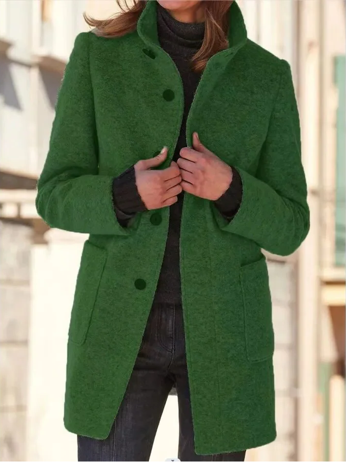 Chic Winter Wool Overcoat for Women