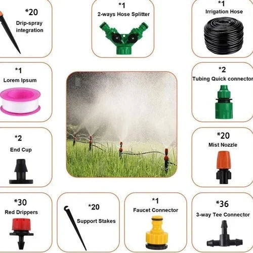 AquaCool Irrigation System for Refreshing Garden Care