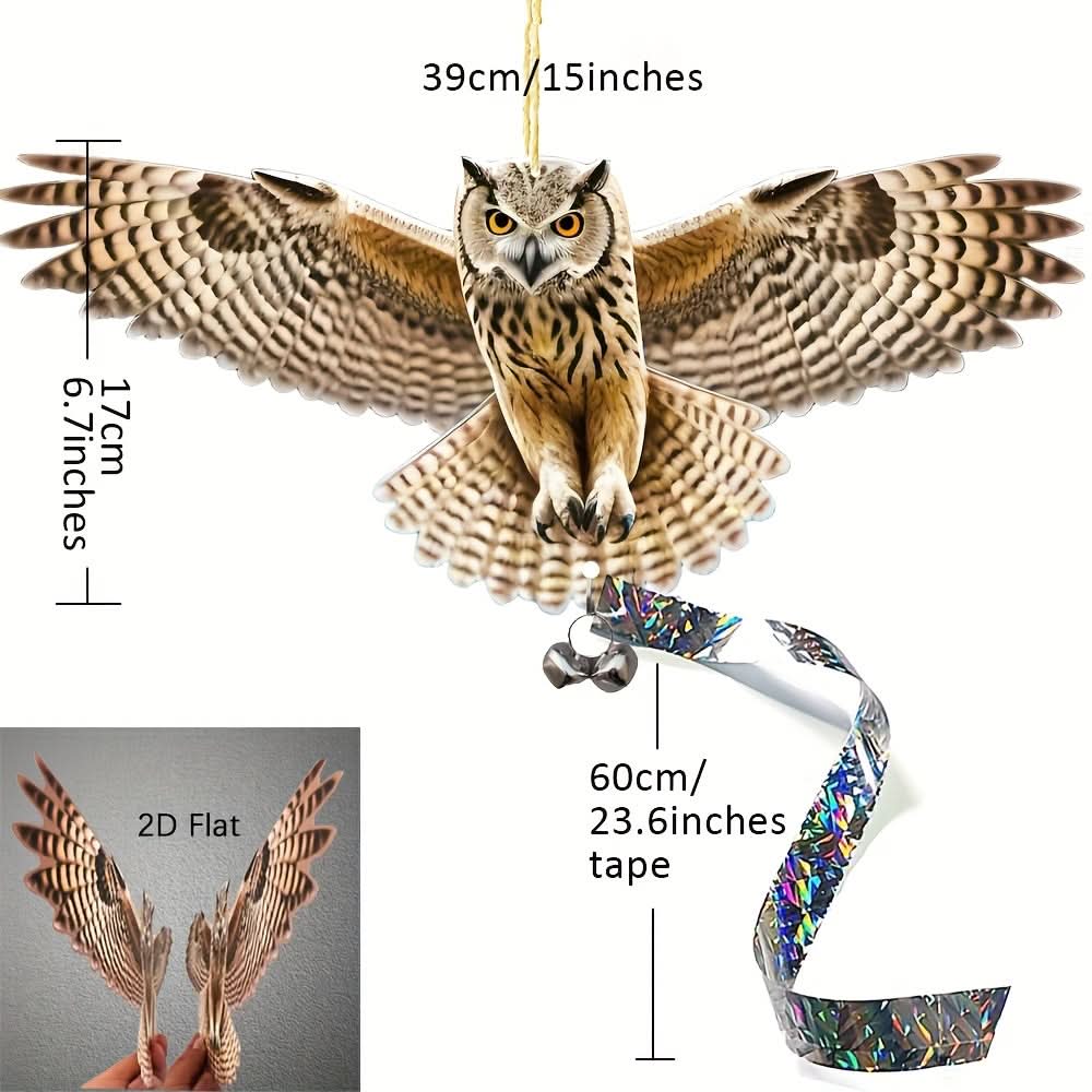 Guardian Owl – Stylish Bird Deterrent for Your Garden