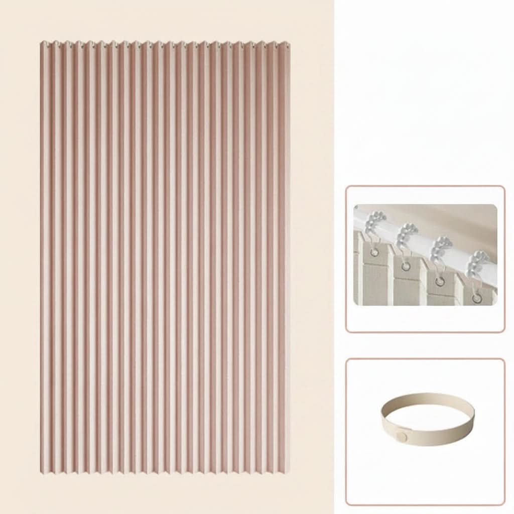 AquaGuard – Space-Saving Magnetic Shower Curtain