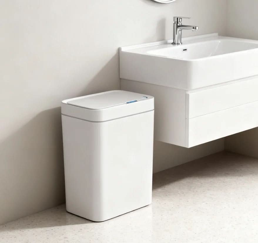 SmartSense – 15L Touch-Free Trash Can with Sensor Technology