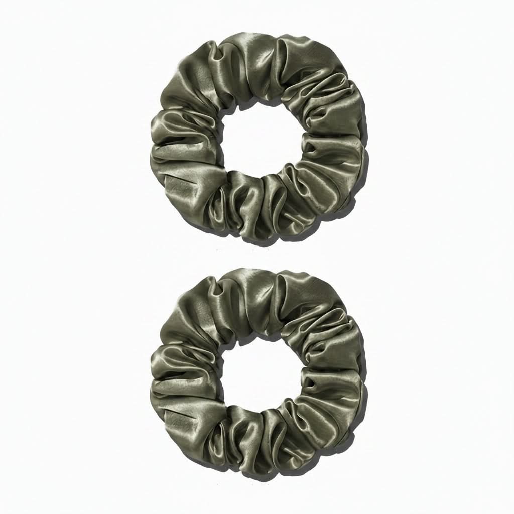 SilkTouch – Elegant 2-Pack Hair Scrunchies for Everyday Use